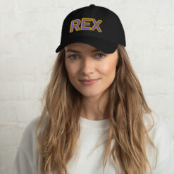 Rex Hat $25.95 classic dad hat black front 61e43945e38ba