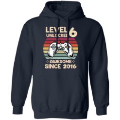 Level 6 unlocked awesome since 2016 shirt $19.95