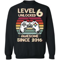 Level 6 unlocked awesome since 2016 shirt $19.95 redirect01052022050146 4