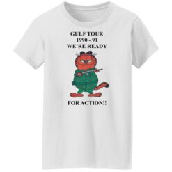 Garfield Gulf tour 1990 1991 we're ready for action shirt $19.95