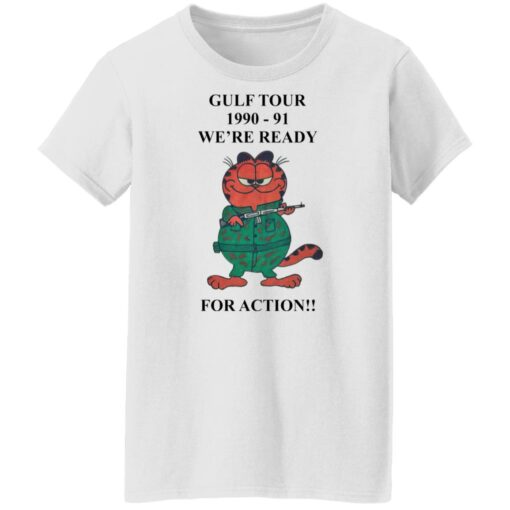 Garfield Gulf tour 1990 1991 we're ready for action shirt $19.95 redirect01052022110116 8