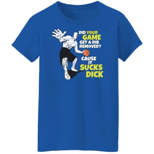 Did your game get a rib removed cause it sucks dick shirt $19.95 redirect01072022030110 9
