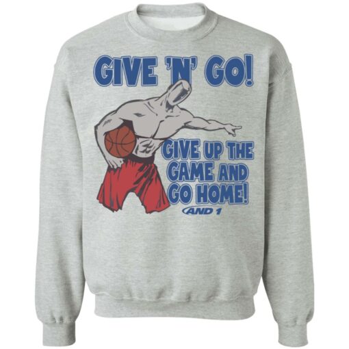 Given n go give up the game and go home shirt $19.95 redirect01072022050115 4