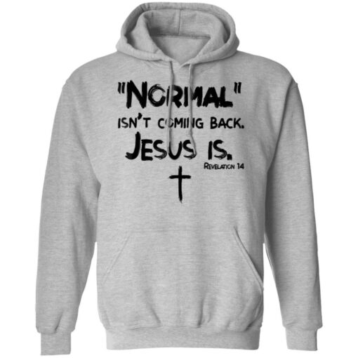 Normal isn't coming back Jesus is shirt $19.95