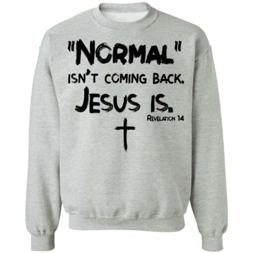 Normal isn't coming back Jesus is shirt $19.95 redirect01072022220100 4