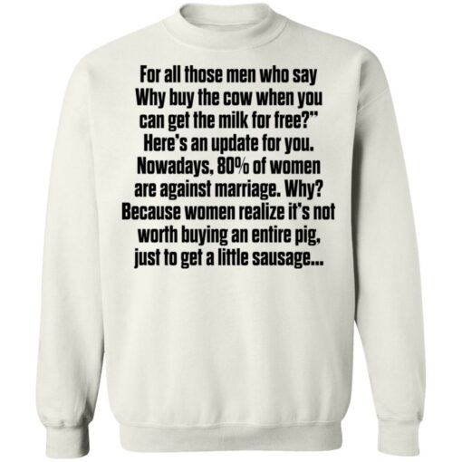 For all those men who say why buy the cow shirt $19.95