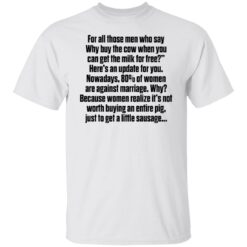 For all those men who say why buy the cow shirt $19.95