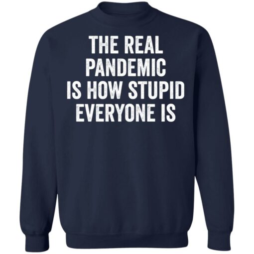 The real pandemic is how stupid everyone is shirt $19.95 redirect01122022210145 3