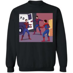 Tobey Andrew and Tom Pointing meme shirt $19.95