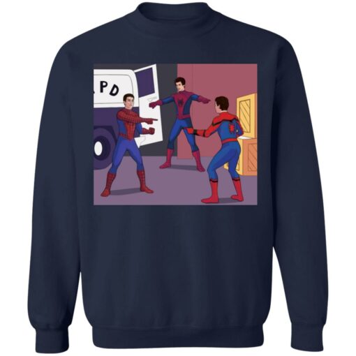 Tobey Andrew and Tom Pointing meme shirt $19.95