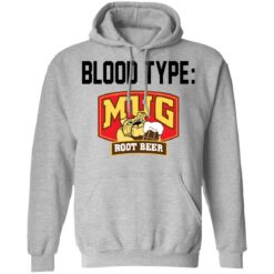 Pit bull blood type mug root beer shirt $19.95