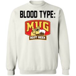 Pit bull blood type mug root beer shirt $19.95