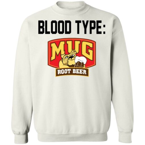 Pit bull blood type mug root beer shirt $19.95