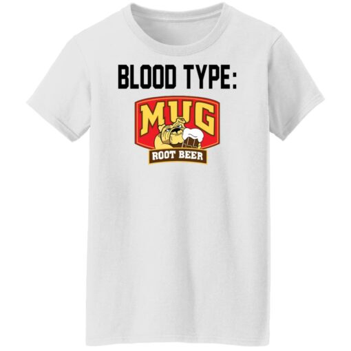 Pit bull blood type mug root beer shirt $19.95