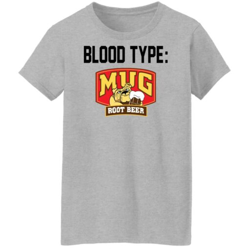 Pit bull blood type mug root beer shirt $19.95