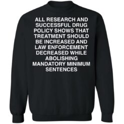 All research and successful drug policy show shirt $19.95 redirect01172022030112