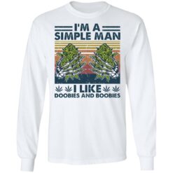 Weed i'm simple man i like doobies and boobies shirt $19.95 redirect01192022030129 1