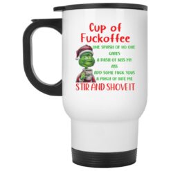 Santa Grinch cup of f*ckoffee one splash of no one cares mug $16.95 redirect01262022220115 1