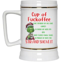 Santa Grinch cup of f*ckoffee one splash of no one cares mug $16.95 redirect01262022220115 3