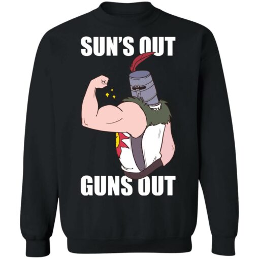 Solaire of Astora sun's out guns out shirt $19.95