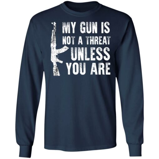 My gun is not a threat unless you are shirt $19.95