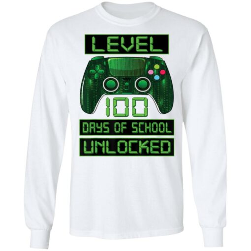 Level 100 days of school unlocked shirt $19.95