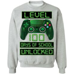 Level 100 days of school unlocked shirt $19.95 redirect02072022230238 4