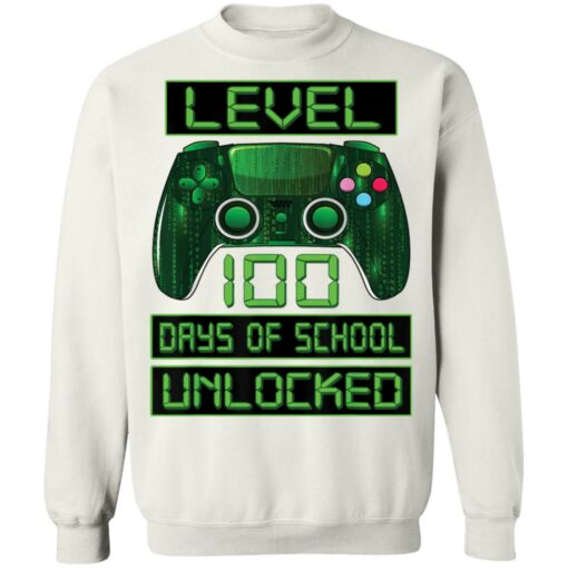 Level 100 days of school unlocked shirt $19.95 redirect02072022230238 5