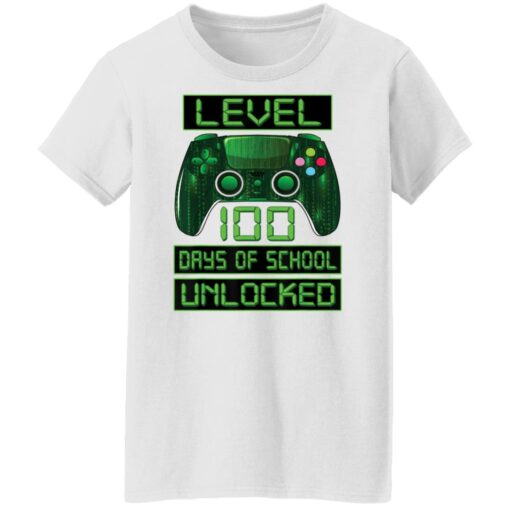 Level 100 days of school unlocked shirt $19.95 redirect02072022230238 8