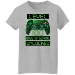 Level 100 days of school unlocked shirt $19.95 redirect02072022230238 9