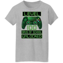 Level 100 days of school unlocked shirt $19.95