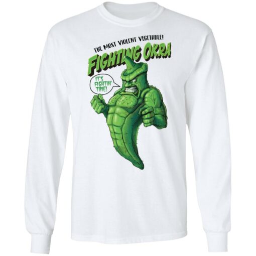 The most violent vegetable fighting okra shirt $19.95 redirect02082022040230 1
