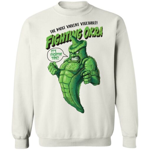 The most violent vegetable fighting okra shirt $19.95 redirect02082022040231 1