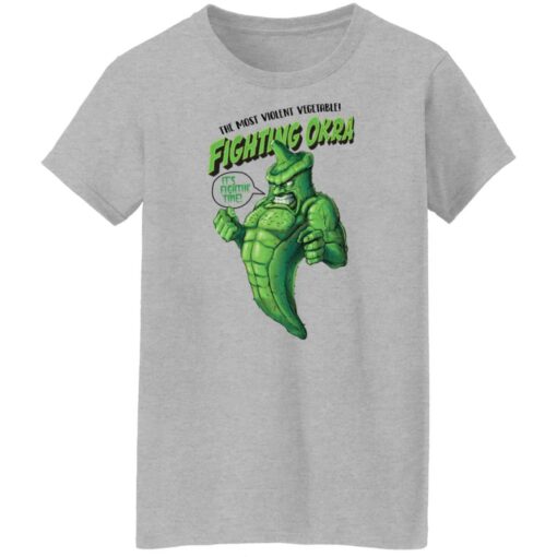 The most violent vegetable fighting okra shirt $19.95 redirect02082022040231 5