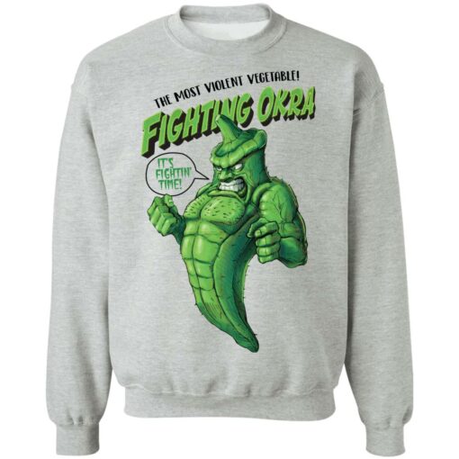 The most violent vegetable fighting okra shirt $19.95 redirect02082022040231