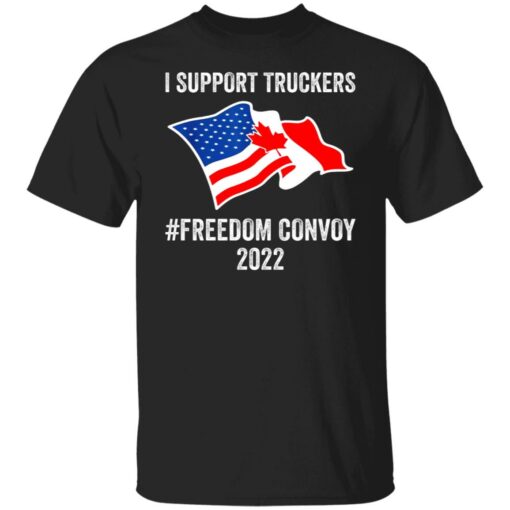 I support truckers freedom convoy 2022 shirt $19.95 redirect02152022220219 6