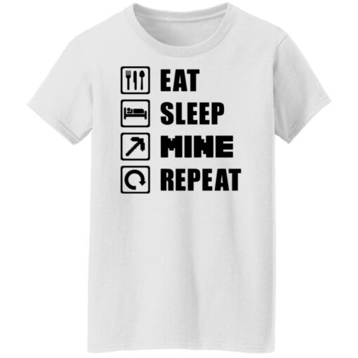 Eat sleep mine repeat shirt $19.95 redirect02152022220224 8