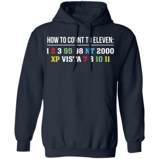 How to count to eleven 1 2 3 95 98 nt 2000 xp vista 7 8 10 11 shirt $19.95