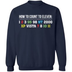 How to count to eleven 1 2 3 95 98 nt 2000 xp vista 7 8 10 11 shirt $19.95