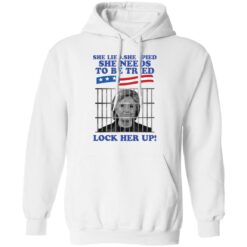 H*llary Cl*nton she lied she spied she needs to be tried look her up shirt $19.95