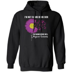 I’m not faking being sick i'm faking being well migraine awareness shirt $19.95
