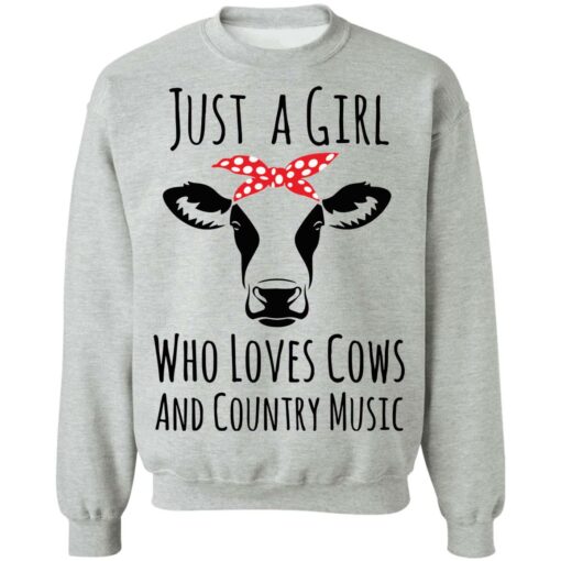 Just a girl who loves cows and country music shirt $19.95 redirect02242022060235 4