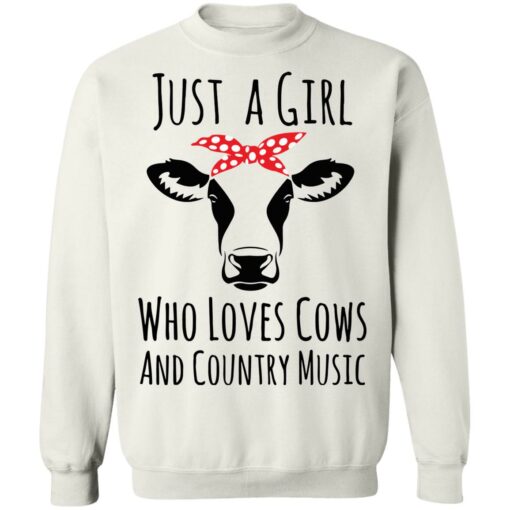 Just a girl who loves cows and country music shirt $19.95 redirect02242022060235 5