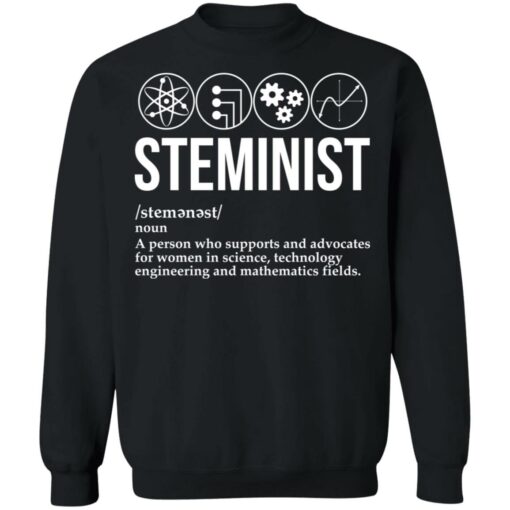 Steminist noun a person who supports and advocates shirt $19.95