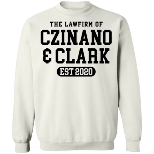 The lawfirm of czinano and clark est 2020 shirt $19.95 redirect03162022000346 8