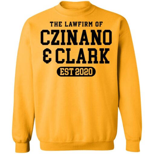 The lawfirm of czinano and clark est 2020 shirt $19.95 redirect03162022000346 9