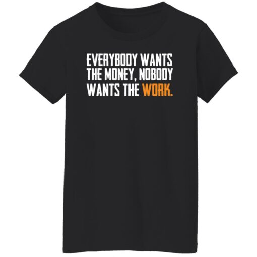 Everybody wants the money nobody wants the work shirt $19.95 redirect03172022000300 8