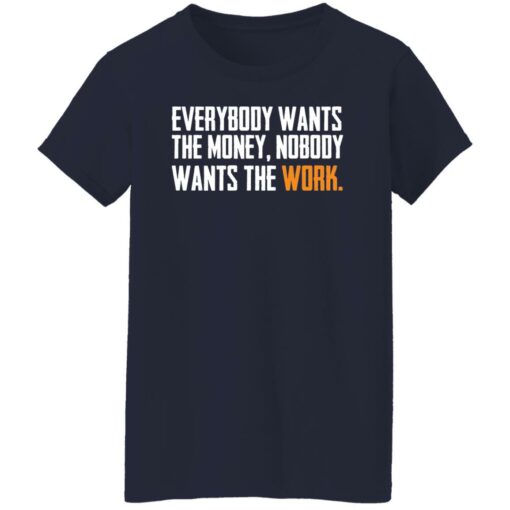 Everybody wants the money nobody wants the work shirt $19.95