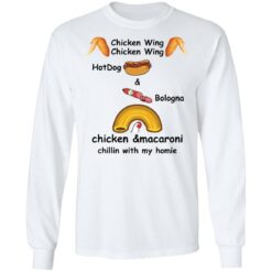 Chicken wing hotdog and bologna chicken and macaroni shirt $19.95