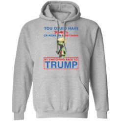 You could save 20-40% more one everything by switching back to Tr*mp shirt $19.95